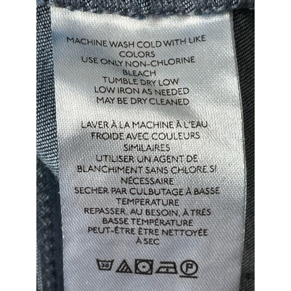 Free People We the Free Pull On Jean Shorts Bermuda 9.5" Small DIY Cut off Jort - Picture 4 of 5